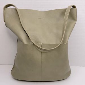 NWT OAK + FORT tote bag in green/grey